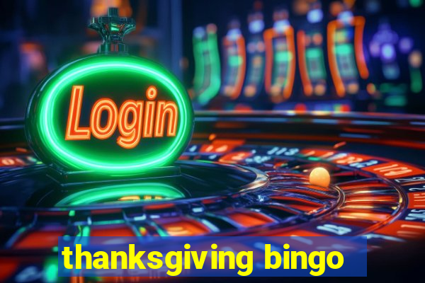 thanksgiving bingo